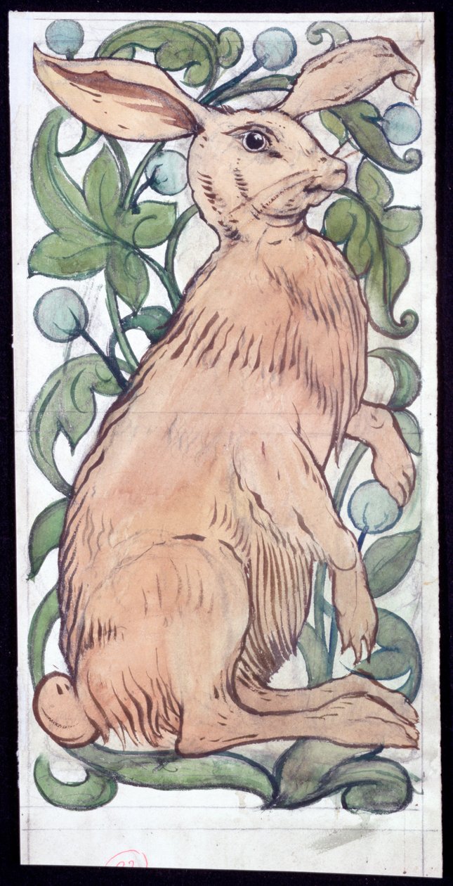 "Lebre", c1859-1917 de William de Morgan