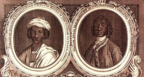 Job, filho de Solliman Dgiallo, Sumo Sacerdote de Bonda no país de Foota, África e William Ansah Sessarakoo, filho de John Bannishee Corrantee Ohinnee, de Anamaboe de William of Bath (after) Hoare