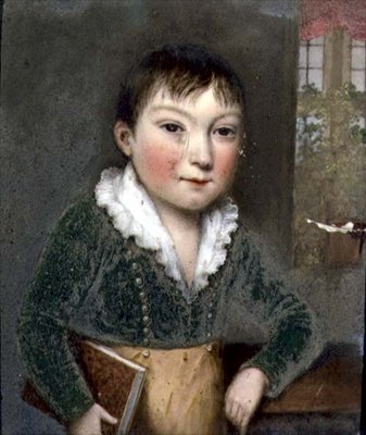 Filho desconhecido dos retratos da família FitzHerbert, c.1817 (ardósia) de William the Elder Corden