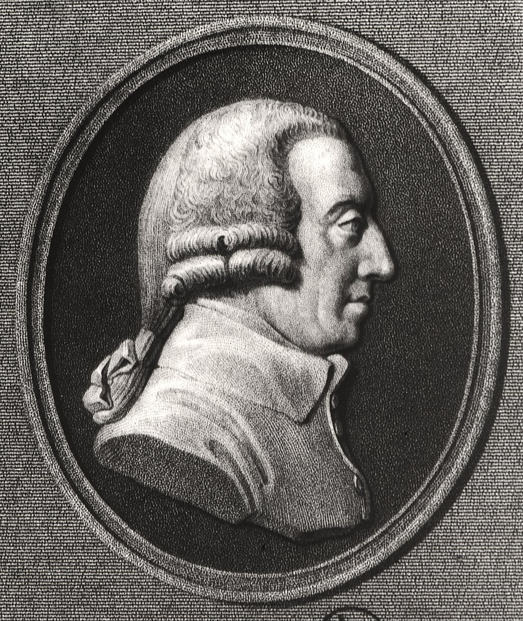 Retrato de um medalhão de Adam Smith (1723-1790) de William the Younger Holl