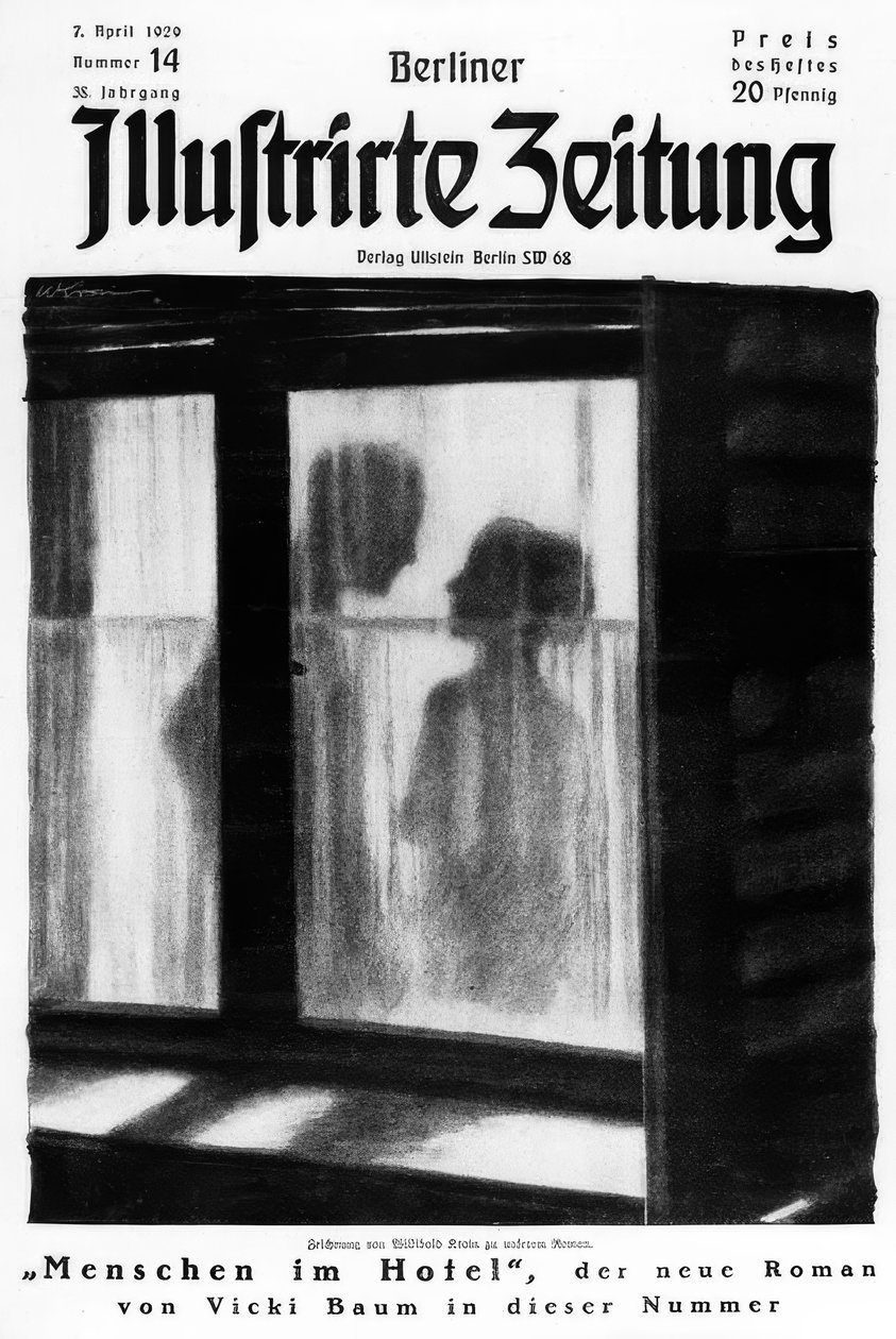 V.Baum - pessoas no hotel - Titelillustr. de Willibald Krain