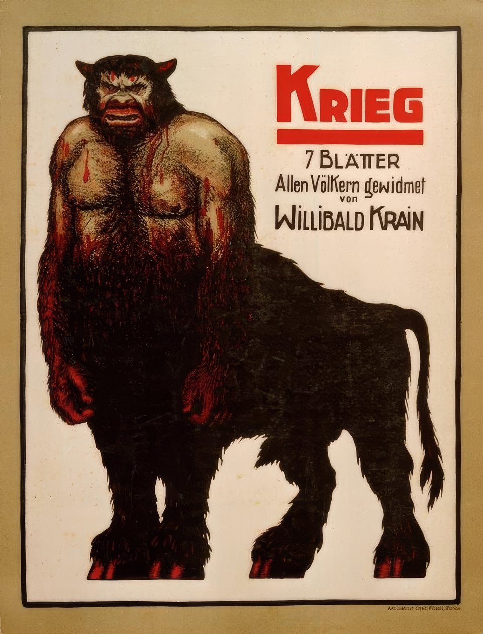 W.Krain, A guerra de Willibald Krain