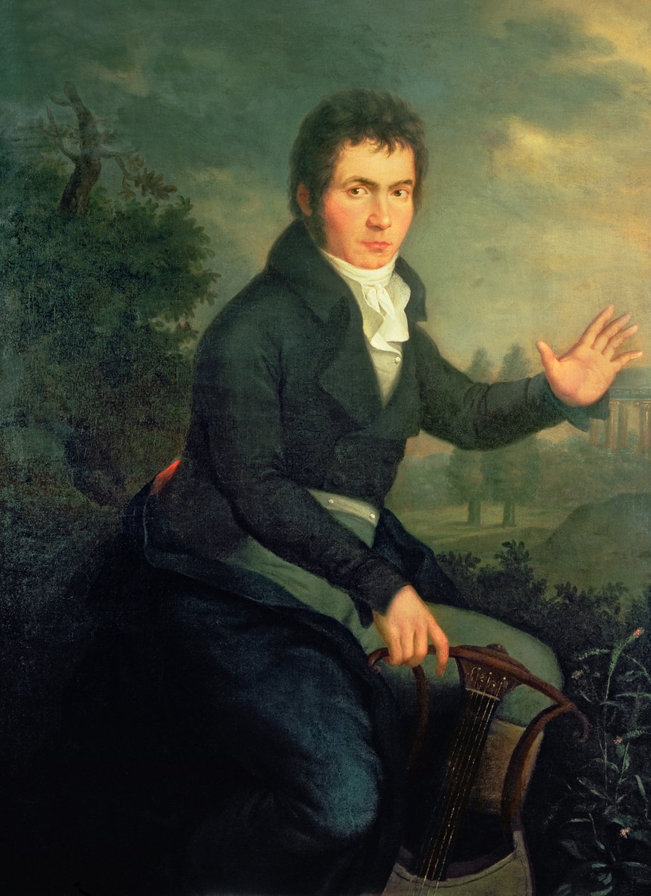 Ludvig van Beethoven (1770-1827), 1804 (para detalhes, ver 67289) de Willibrord Joseph Mahler or Maehler