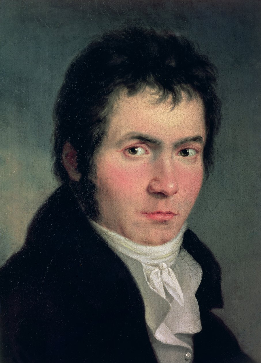 Ludwig van Beethoven (1770-1827), 1804 (detalhe de 13986) de Willibrord Joseph Mahler or Maehler