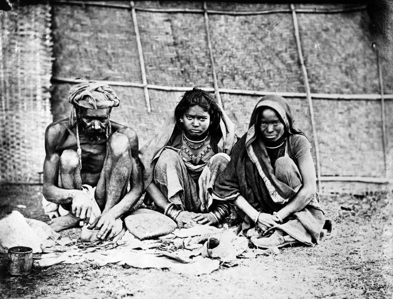 Chai Wallahs, de &39;fotografias de assuntos indianos&39; c.1860s de Willoughby Wallace Hooper