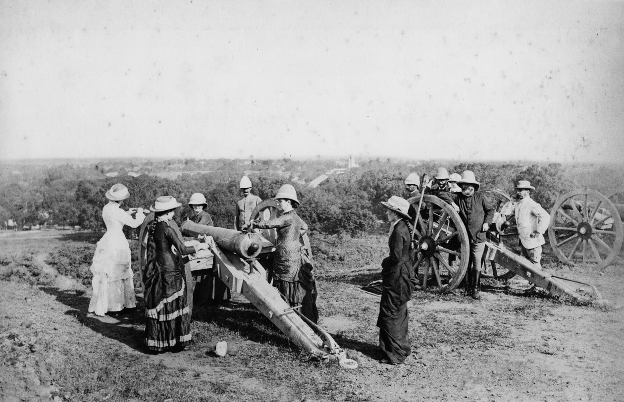 &39;Gun Drill&39;, Forte de Nagpore, década de 1870 de Willoughby Wallace Hooper