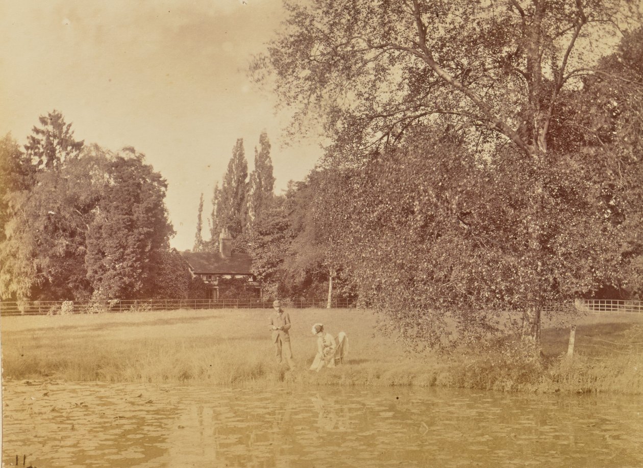[Lagoa perto de uma casa de campo] de Willoughby Wallace Hooper