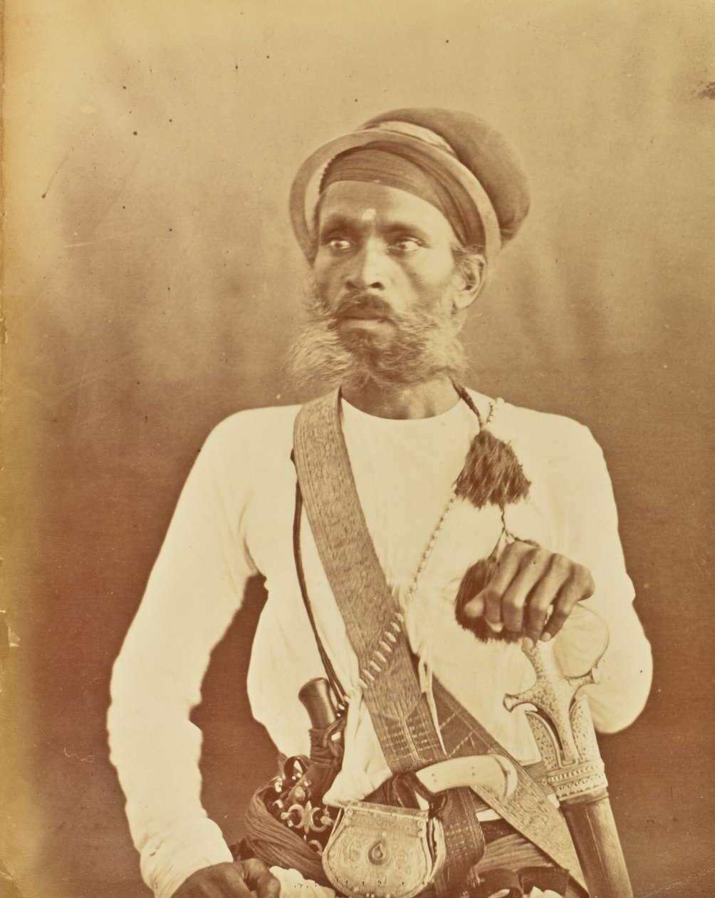 [Retrato de um guerreiro Sikh] de Willoughby Wallace Hooper
