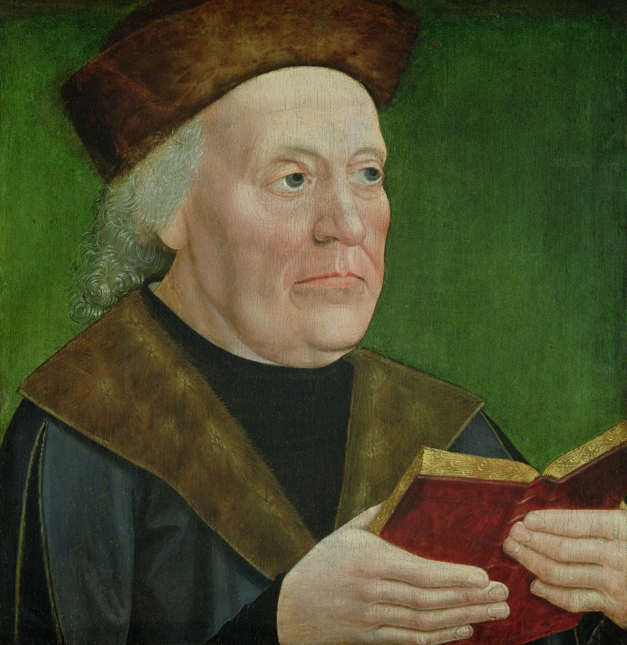 Prefeito Hermann Langenbeck, c.1515 (óleo sobre painel de carvalho) de Wilm Dedecke