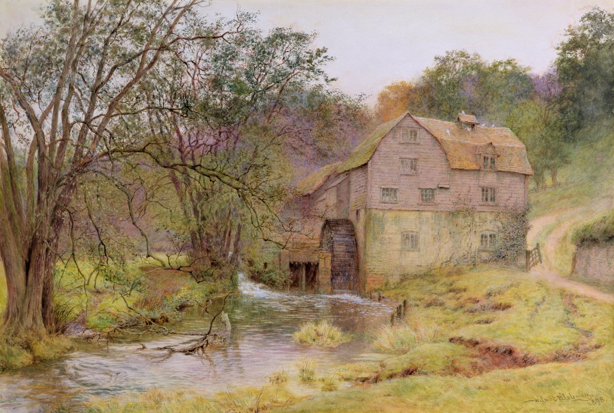 O Brook nunca falha, o fluxo ocupado, 1898 de Wilmot Pilsbury