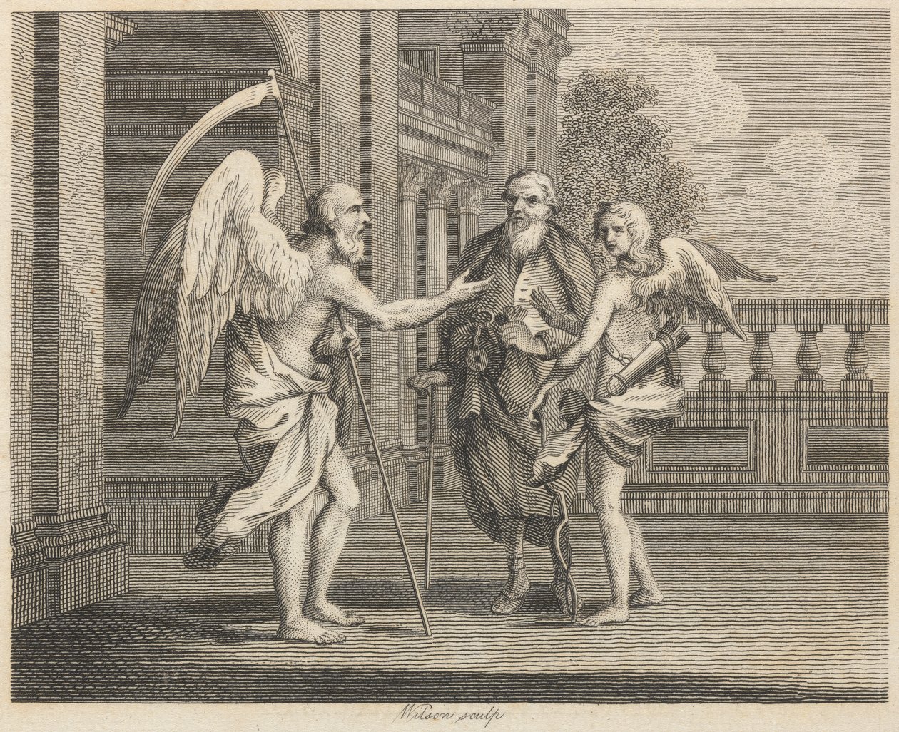 Plutus, Cupido, e Tempo de Wilson