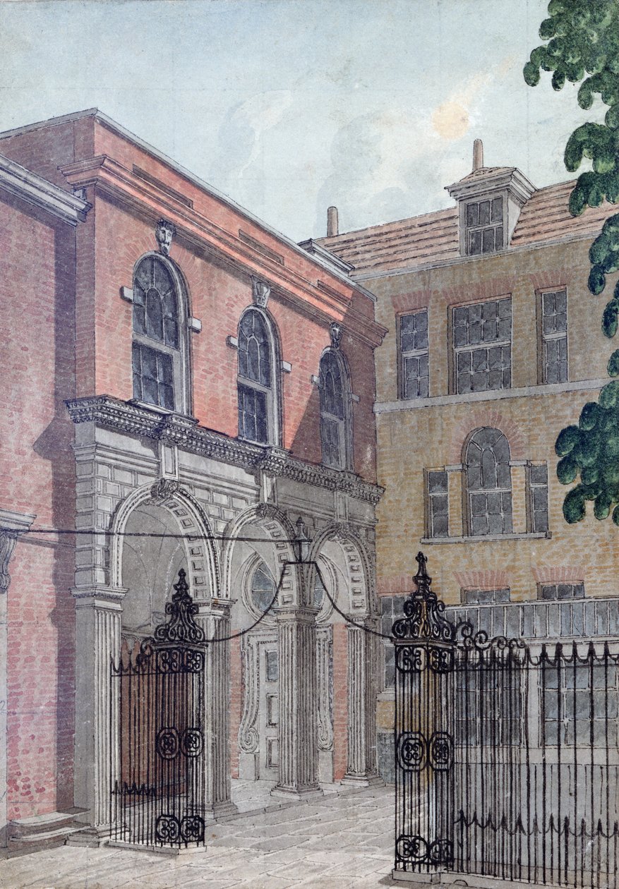 O pátio interior para o Old Salters &39;Hall, 1750 de Wilson