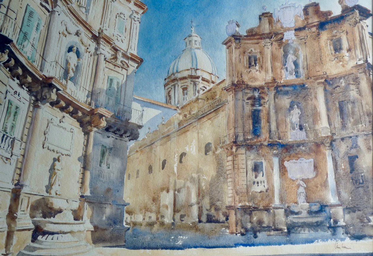 572 Sombras no final da tarde - Palermo, Quattro Canti de Wilson Clive