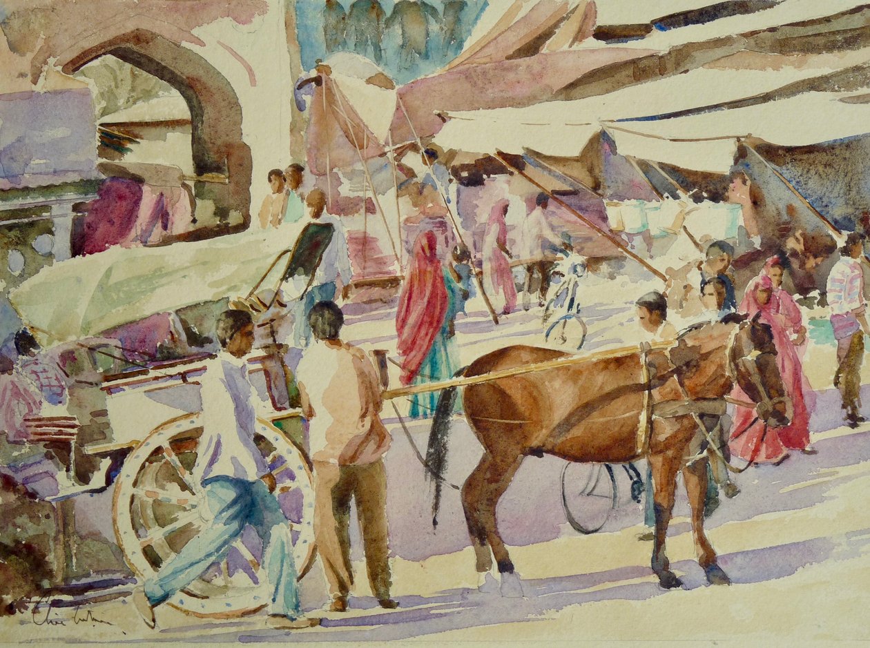 680 Mercado da torre do relógio, Jodhpur de Wilson Clive