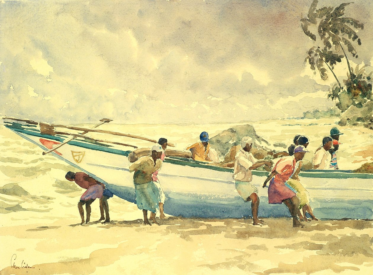 756 Lançando o netboat de Wilson Clive