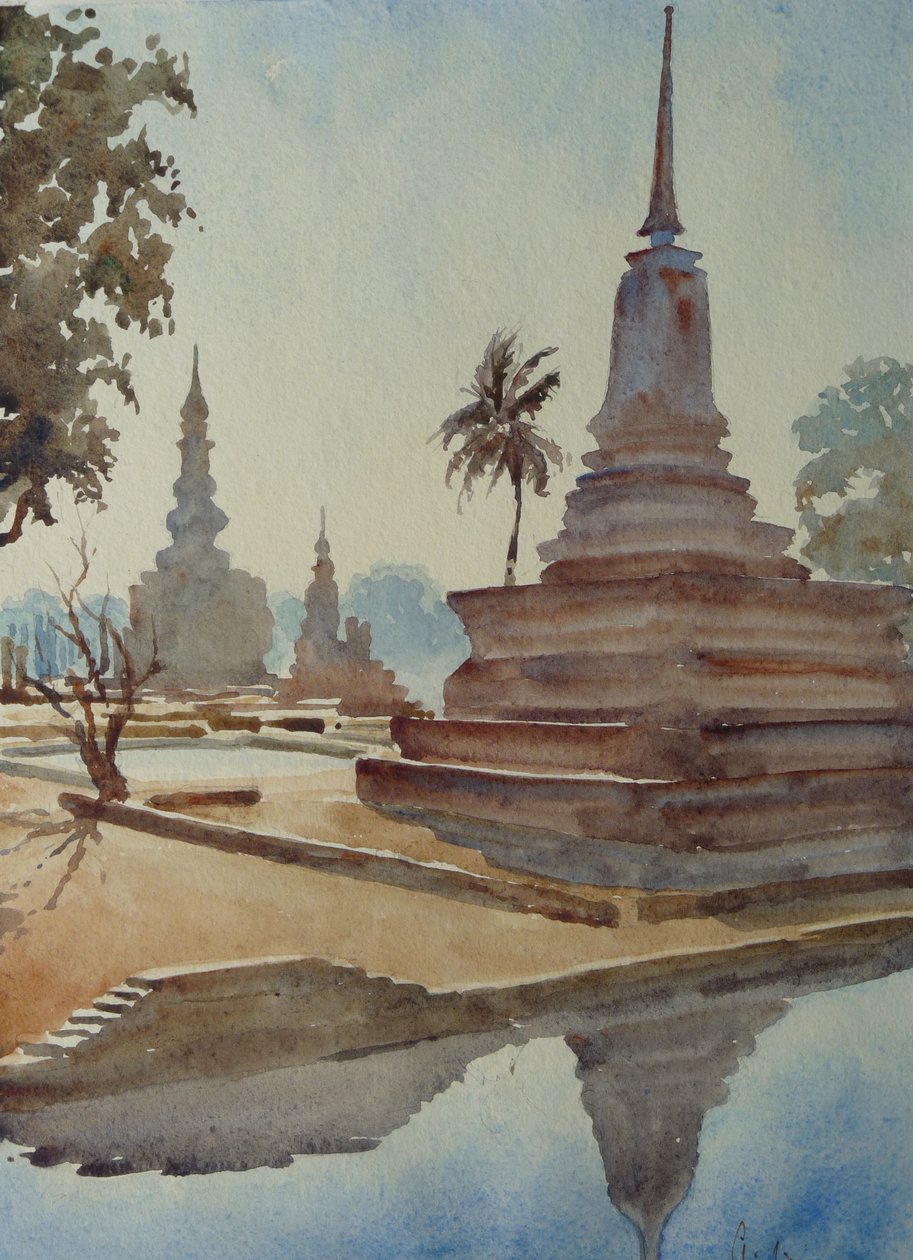 870 Sunrise, Wat Mahartat, Sukhotai de Wilson Clive