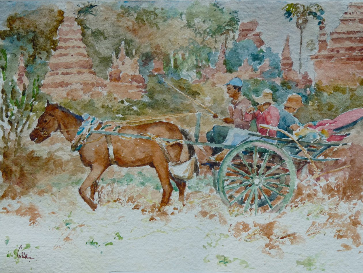 924 Um passeio pelos templos, Bagan de Wilson Clive