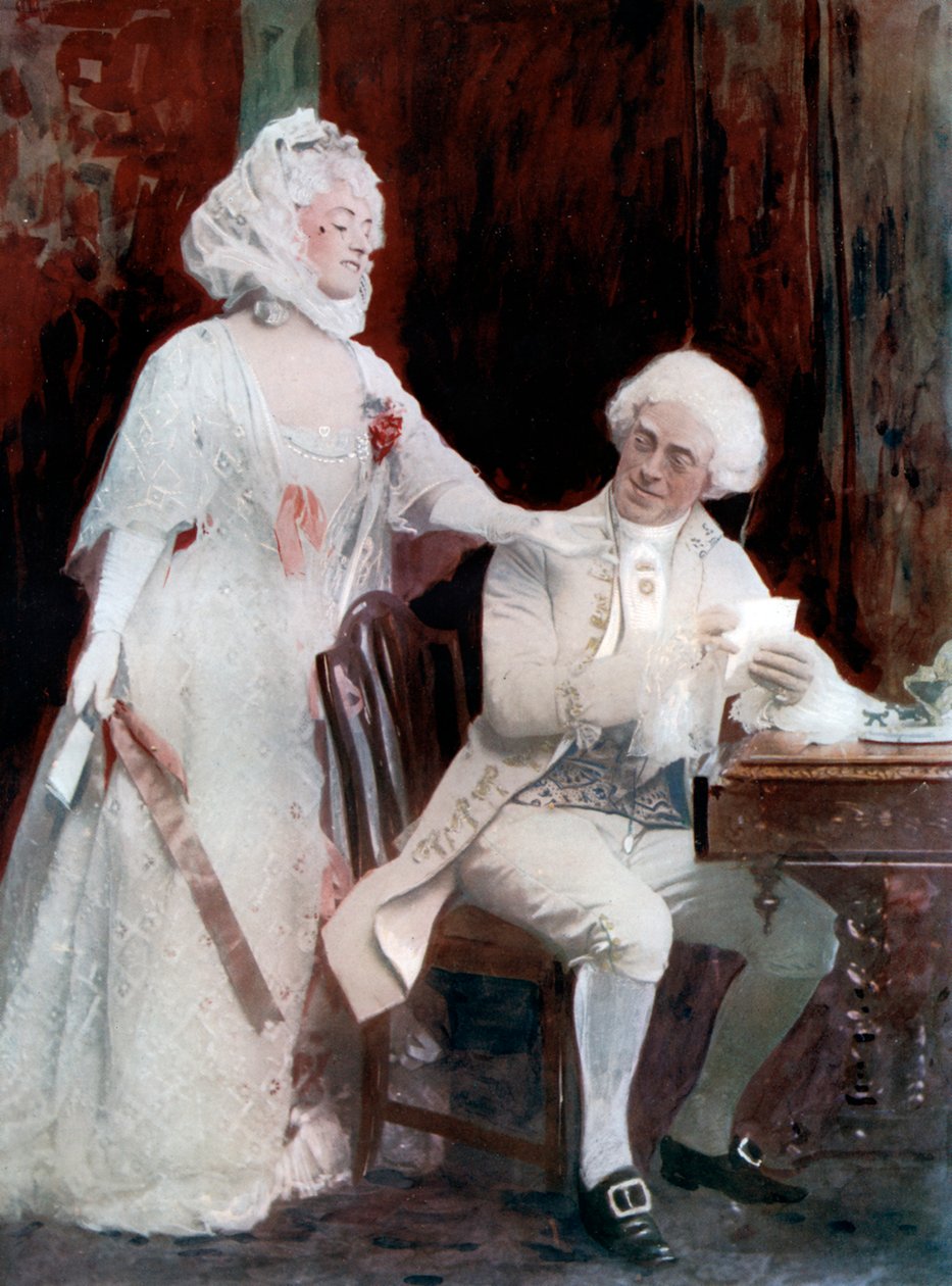 Winifred Emery e Cyril Maud em The School for Scandal, c1902. de Window and Grove