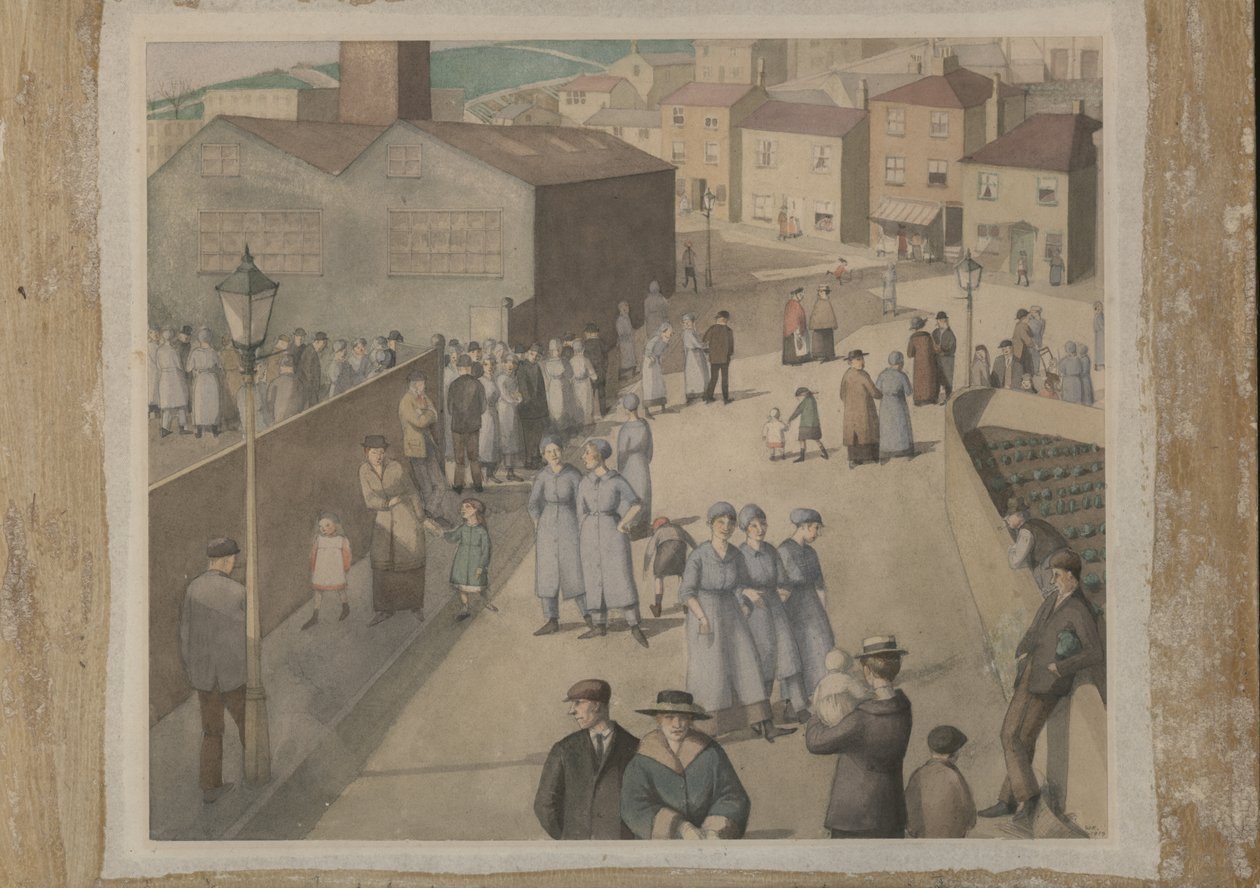 Deixando as obras de munições de Winifred Knights