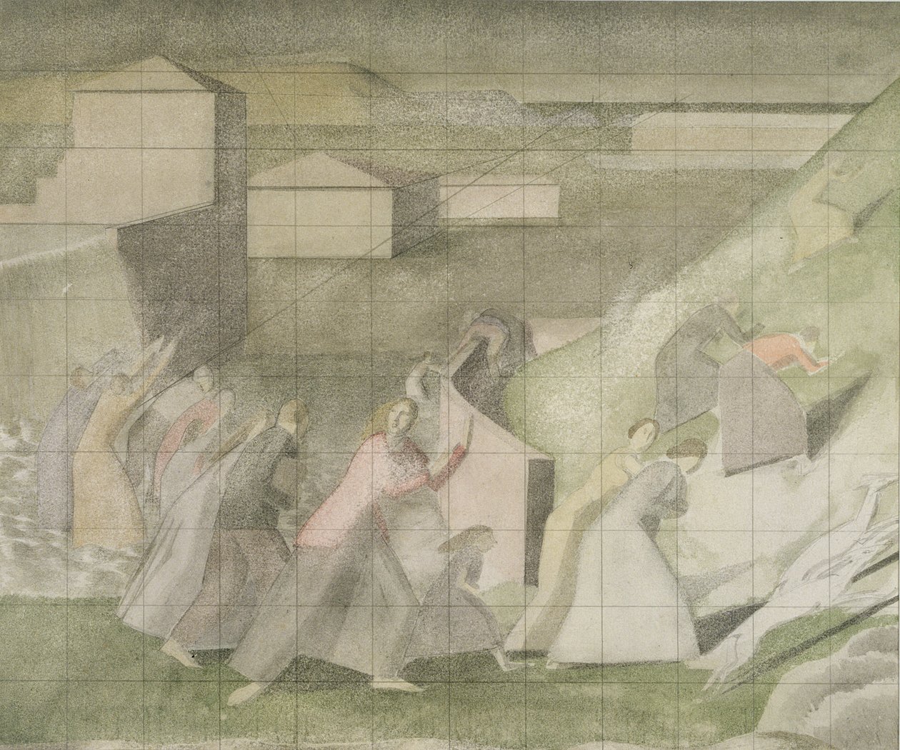 Estudo para o Dilúvio de Winifred Knights