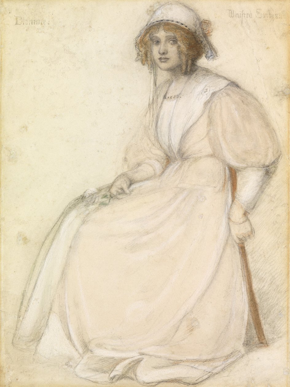 Dianeme (pastel sobre papel) de Winifred Sandys
