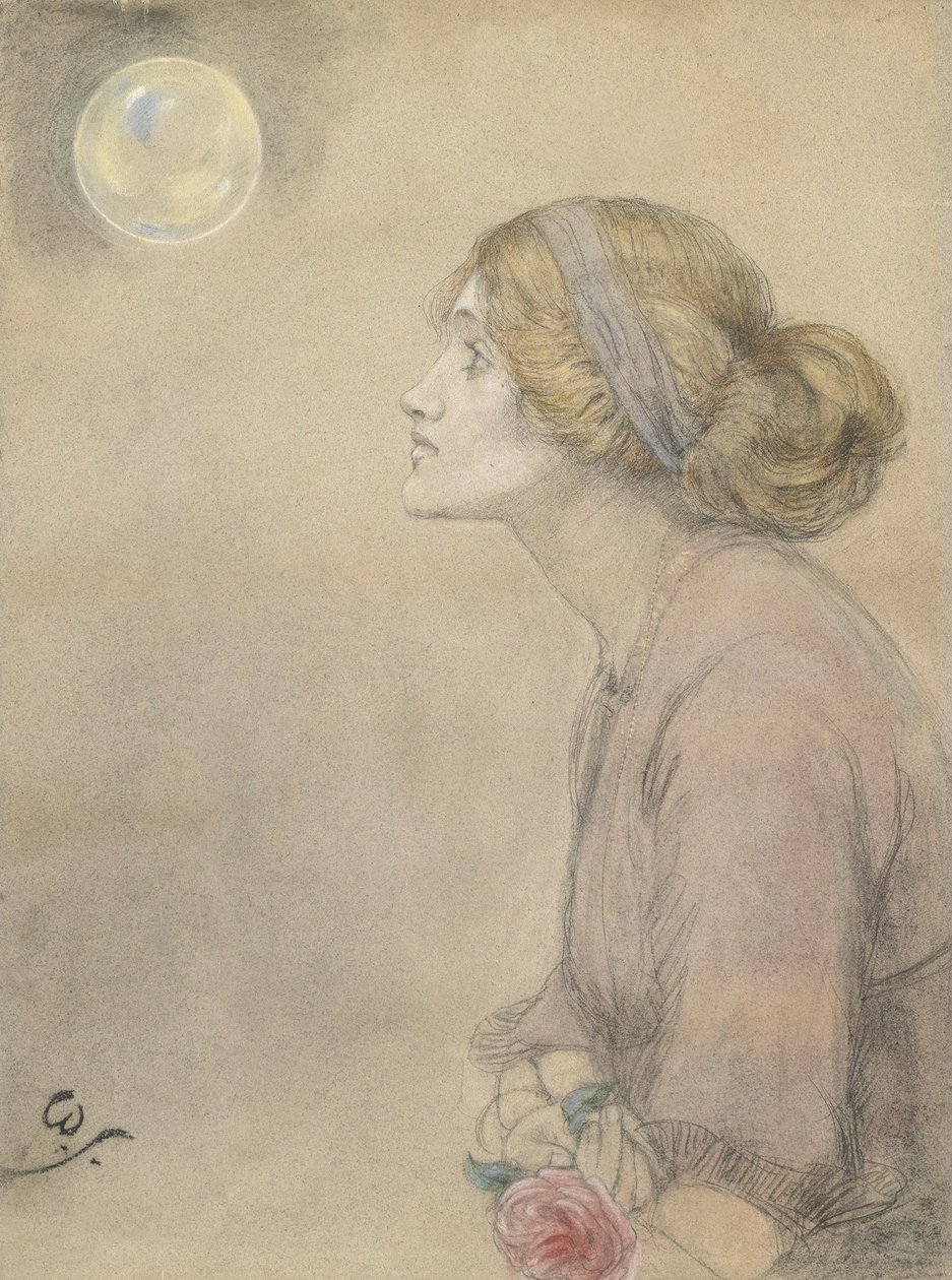 Gertrude Sandys (pastel sobre papel) de Winifred Sandys