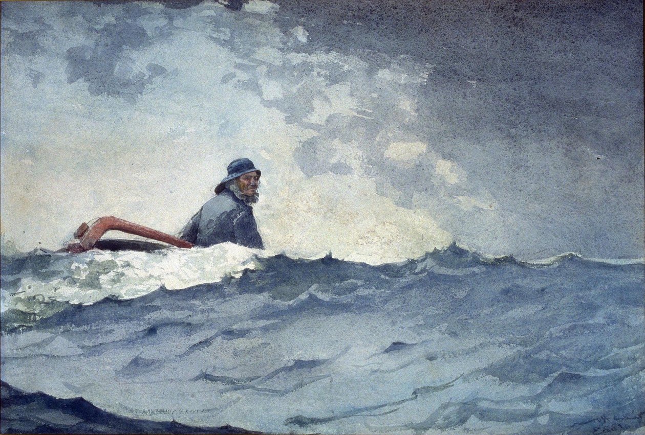 Um inchamento do oceano de Winslow Homer