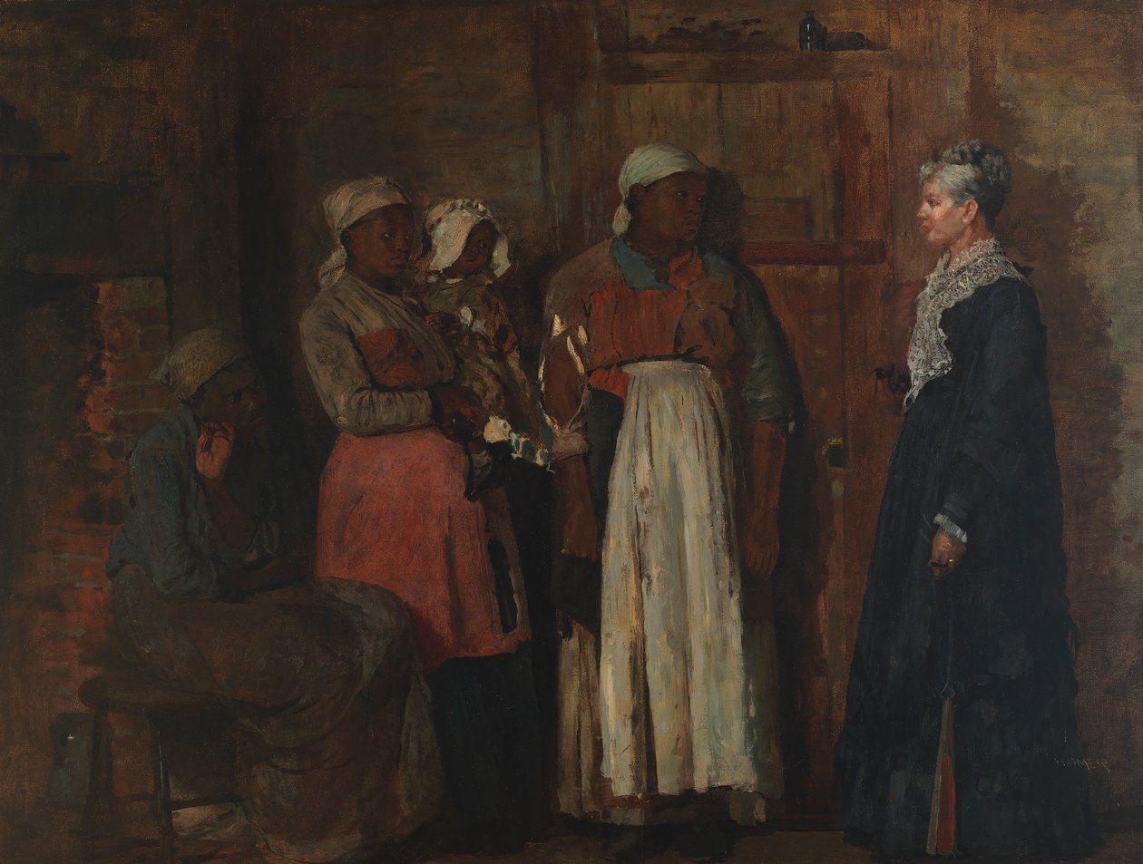 Uma visita da velha amante de Winslow Homer