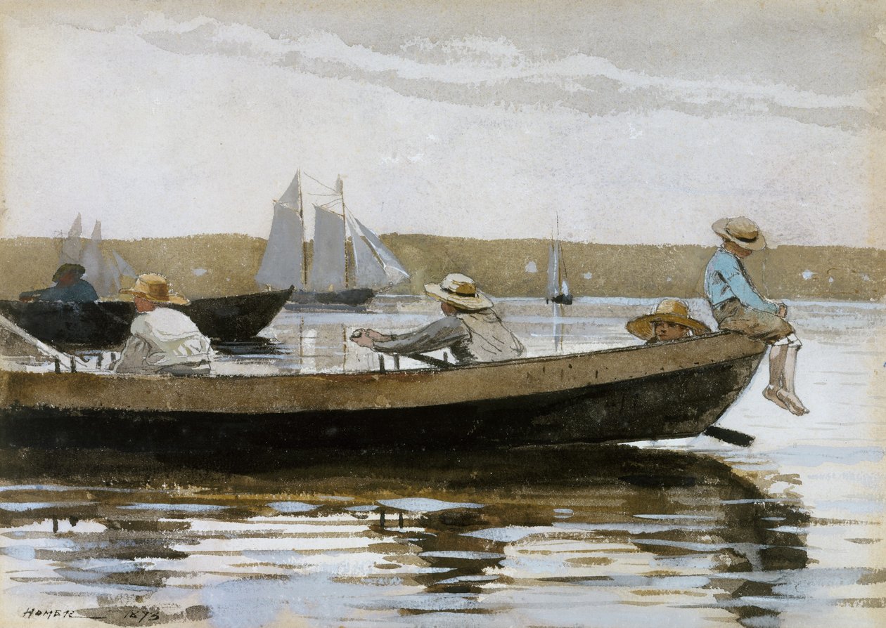 Meninos em um Dory de Winslow Homer