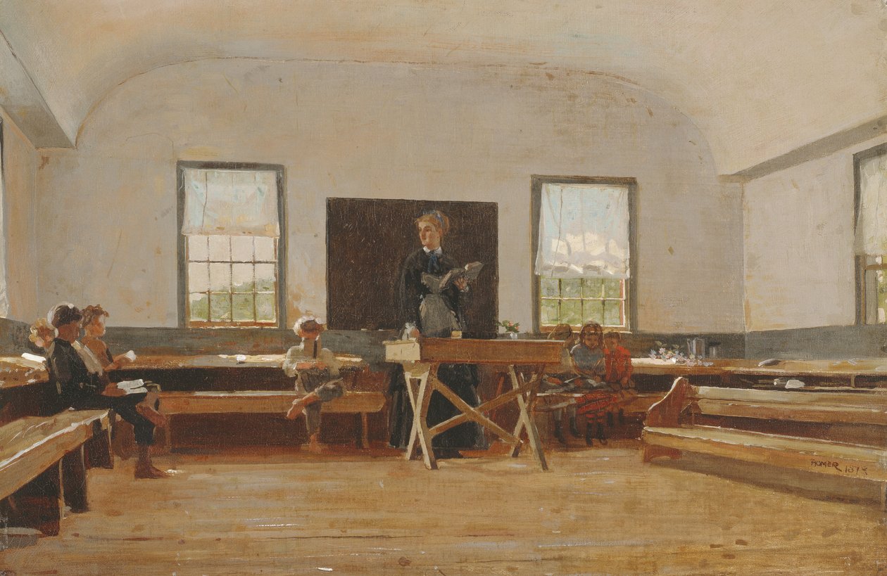Escola do país, 1873 de Winslow Homer