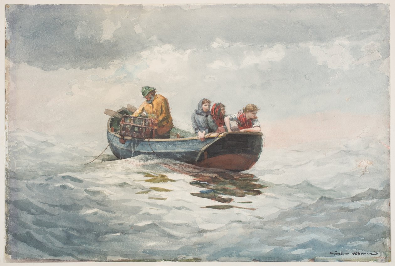 Pesca de Caranguejo (wc sobre grafite sobre papel) de Winslow Homer
