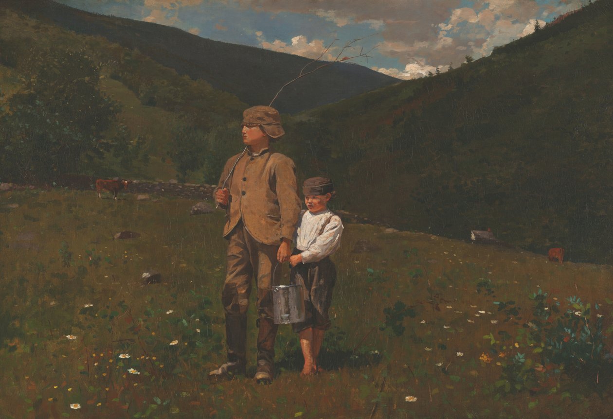 Atravessando o pasto de Winslow Homer