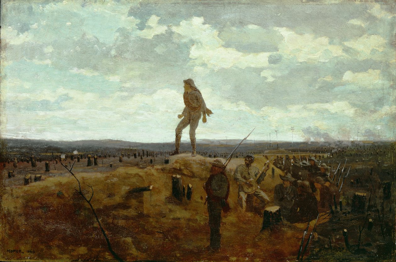 Desafio: Convidando um tiro antes de Petersburgo, 1864 de Winslow Homer