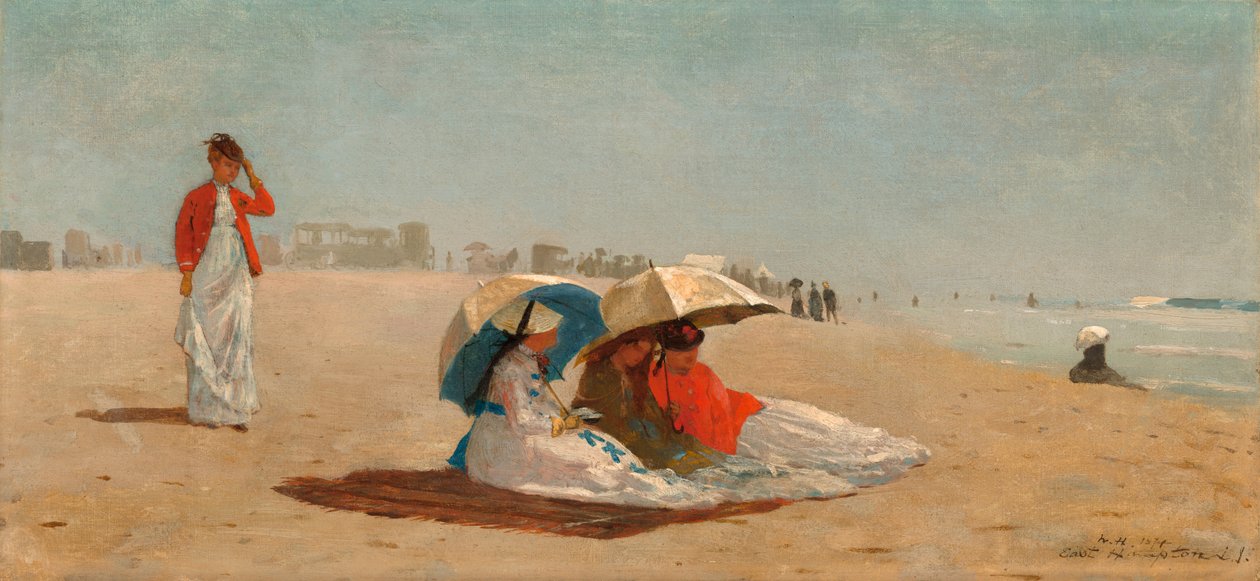 Praia de East Hampton, Long Island de Winslow Homer