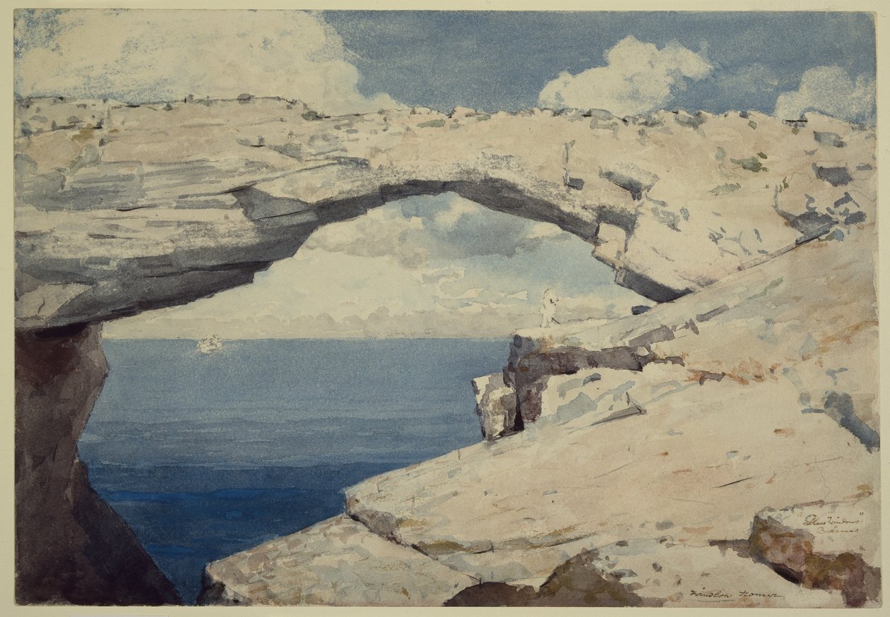 Janelas de vidro, Bahamas, c.1885 de Winslow Homer