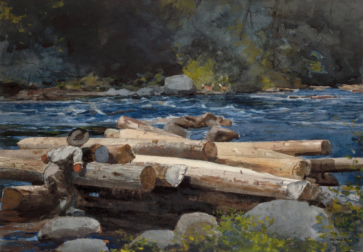 Rio Hudson de Winslow Homer