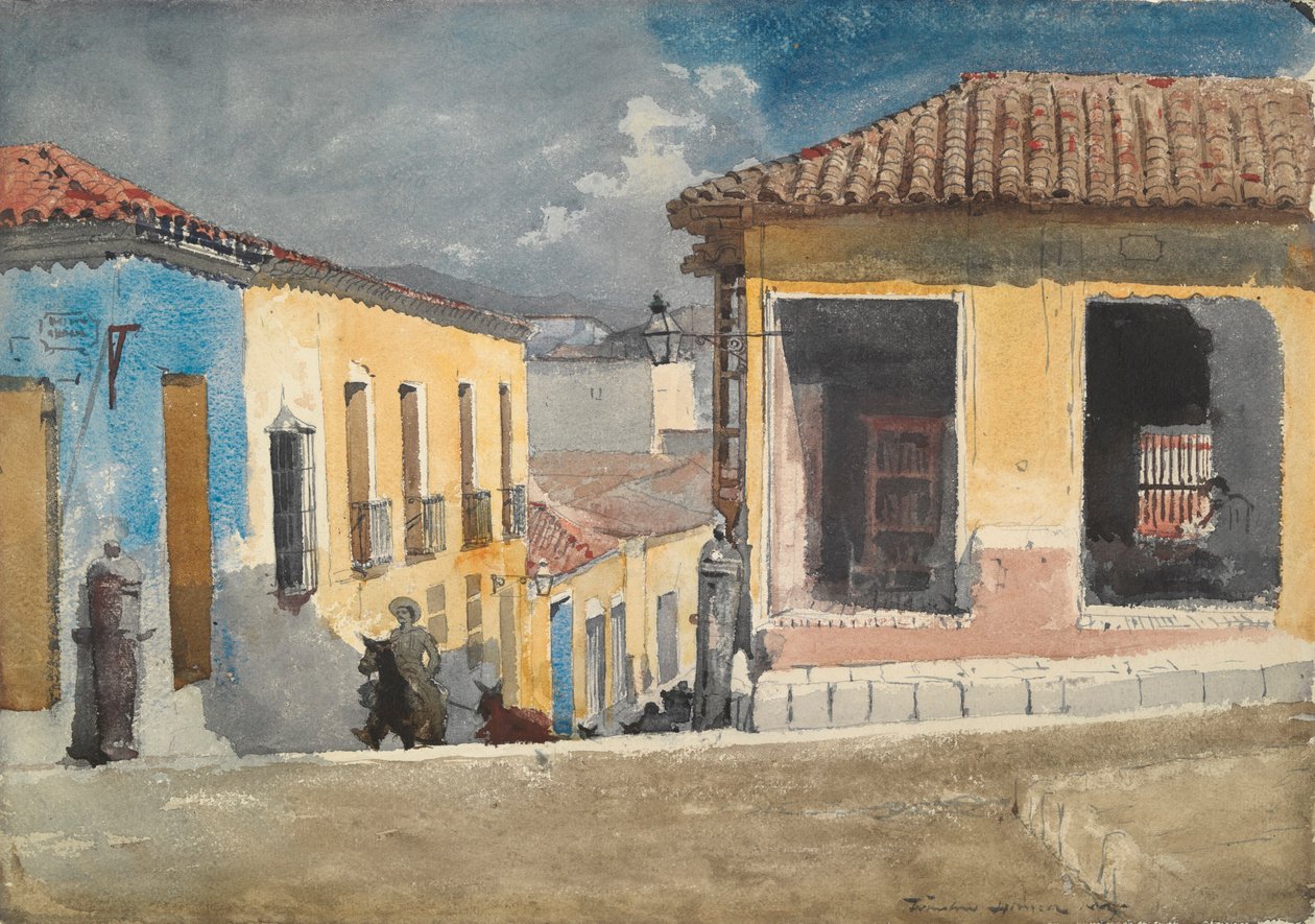 Santiago de Cuba, cena de rua de Winslow Homer