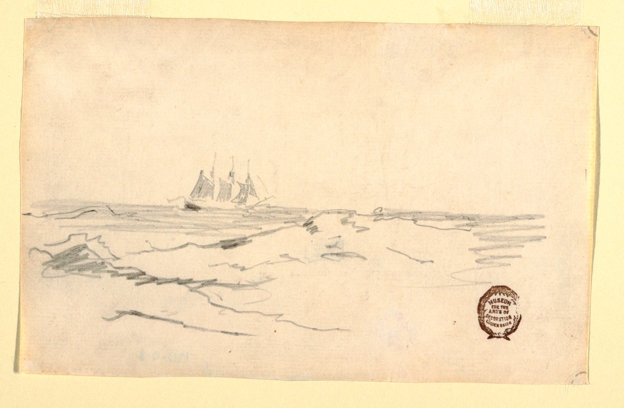 Escuna perto de uma costa rochosa de Winslow Homer