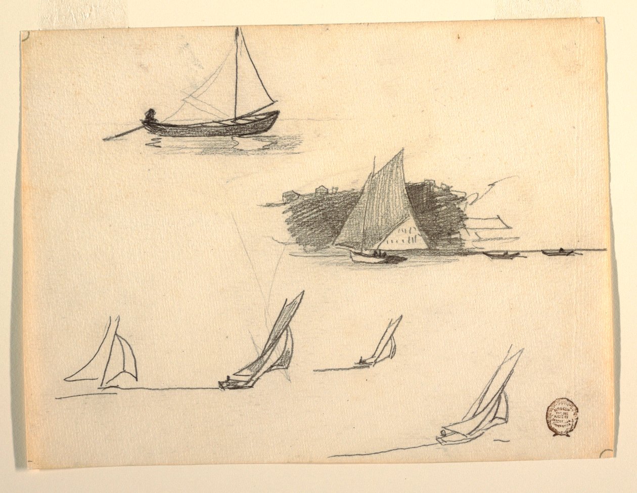 Seis estudos de veleiros de Winslow Homer