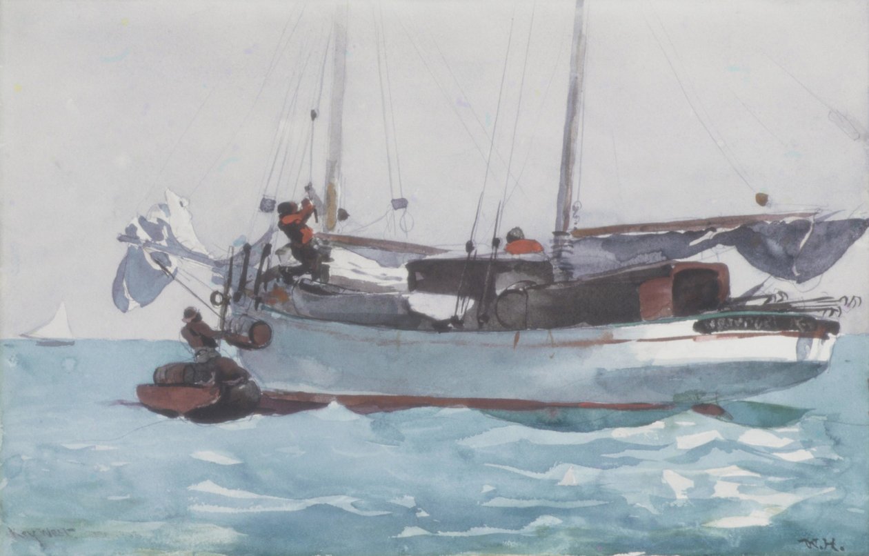 Aceitando Provisões Úmidas, 1903 de Winslow Homer
