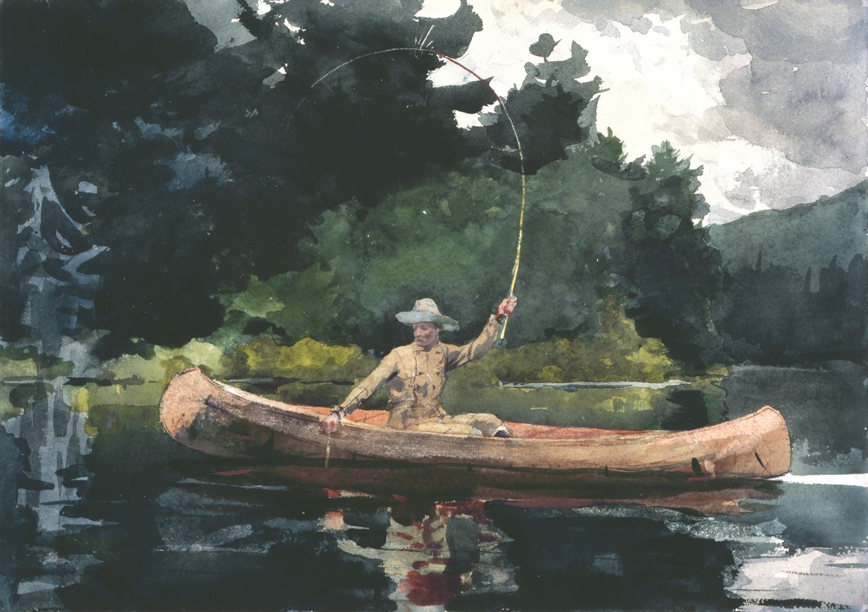 Os bosques do norte (jogando ele) de Winslow Homer