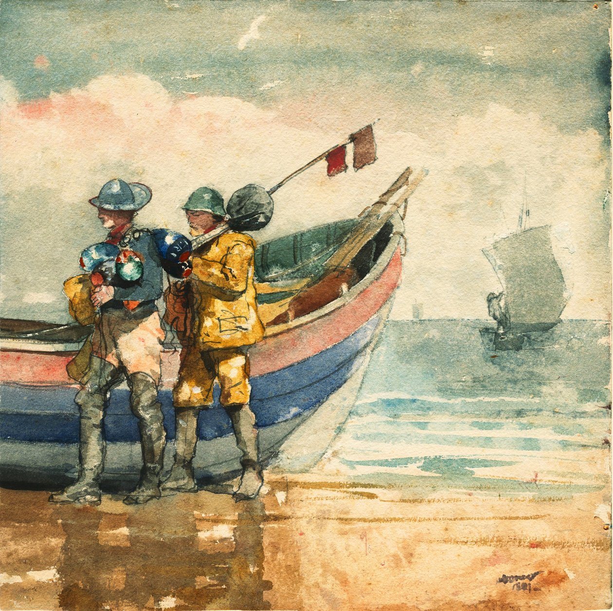 O retorno, Tynemouth de Winslow Homer