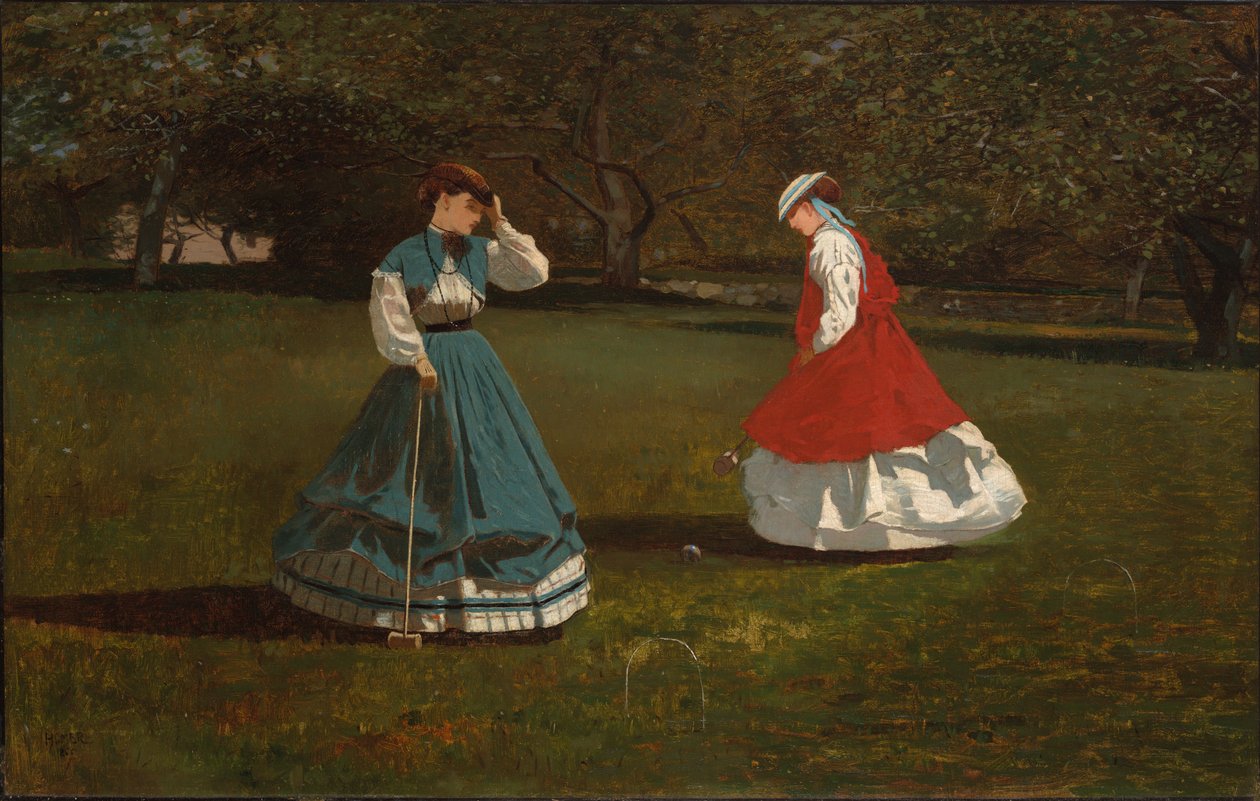 Uma partida de croquet de Winslow Homer