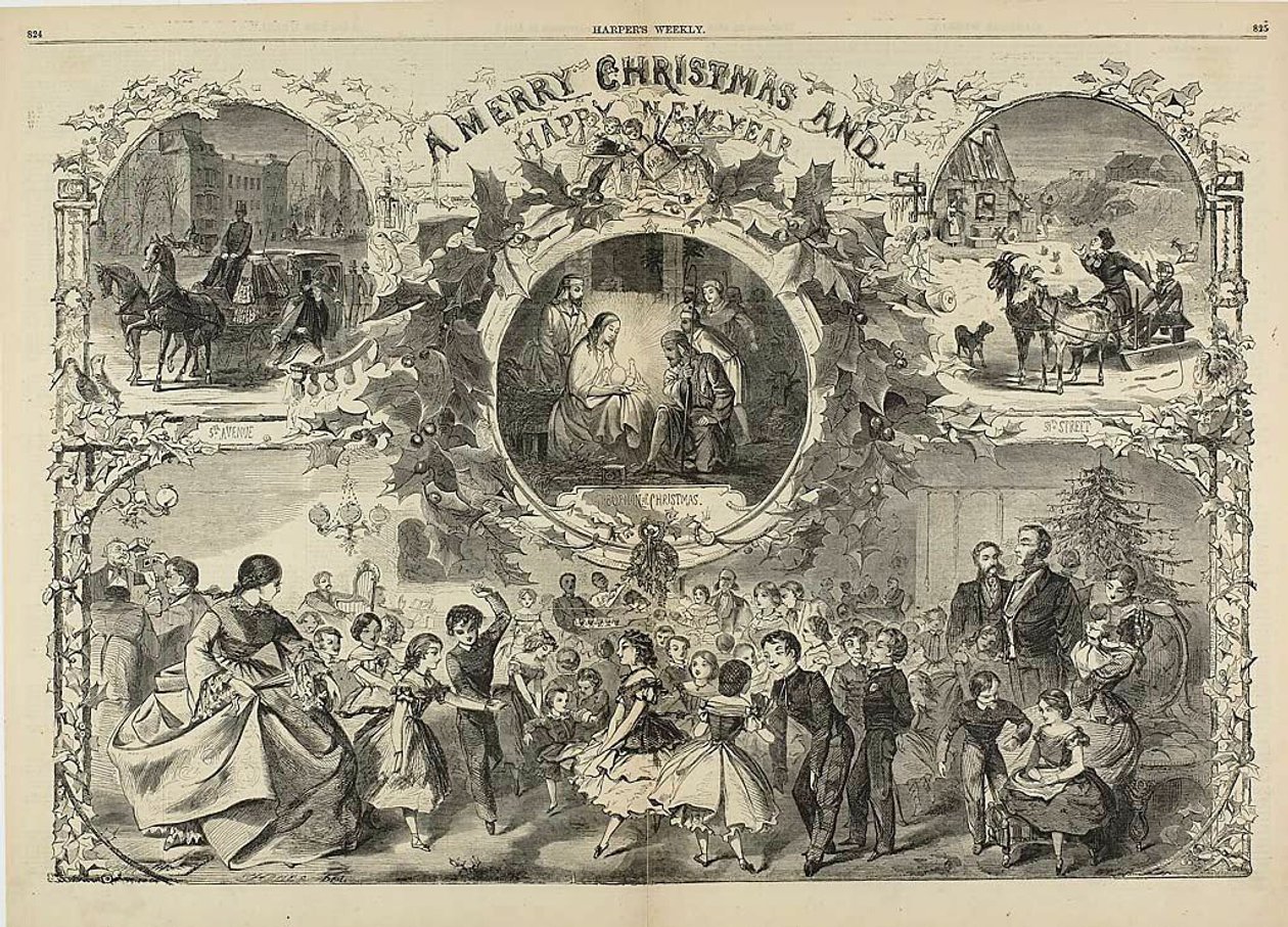 Um Feliz Natal e um Próspero Ano Novo de Winslow Homer