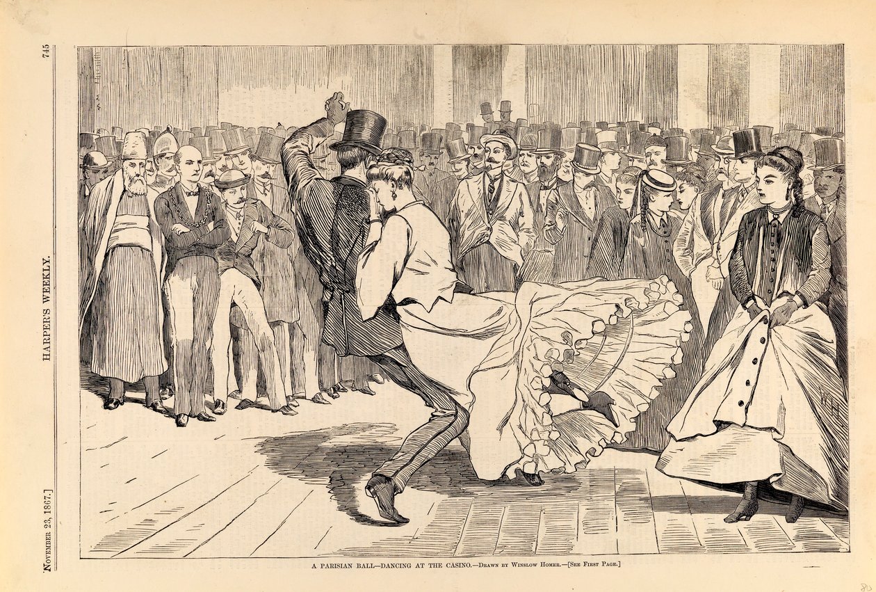 A Parisian Ball--Dancing at the Casino, de Harper