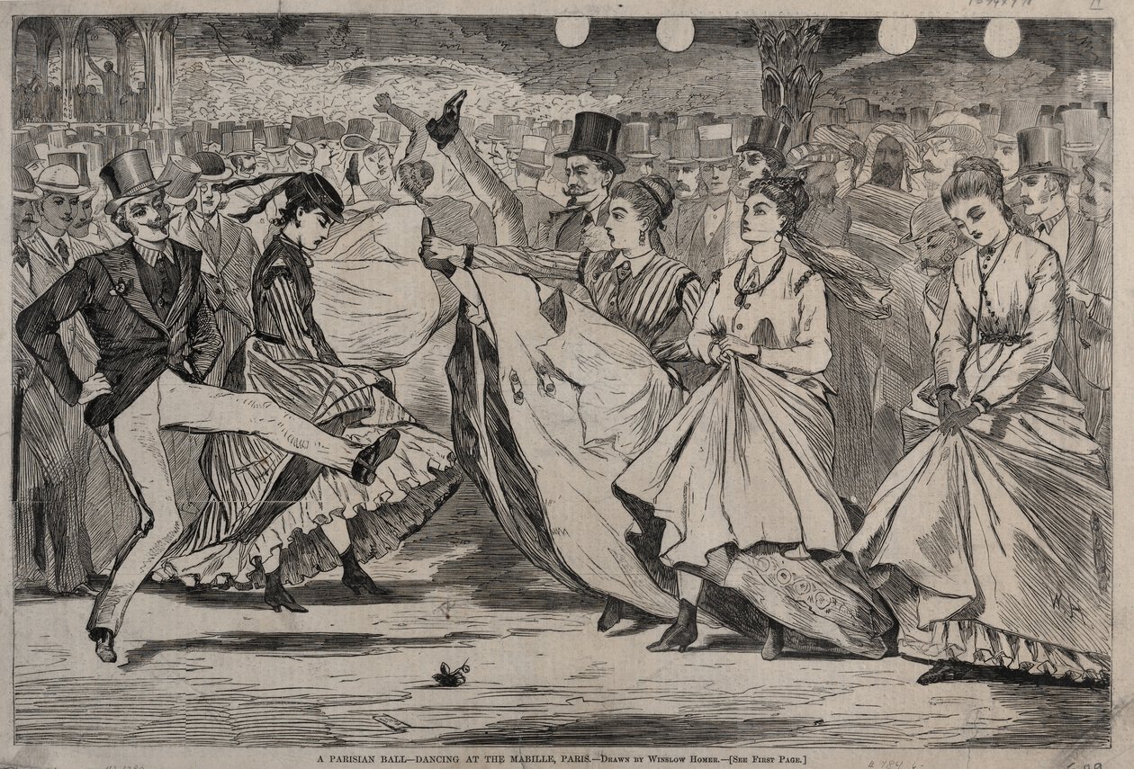 Um Baile Parisiense - A dançar no Mabille, em Paris de Winslow Homer
