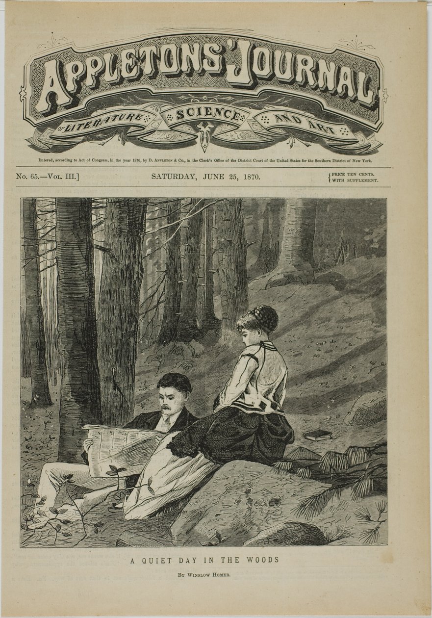 Um dia tranquilo no bosque de Winslow Homer