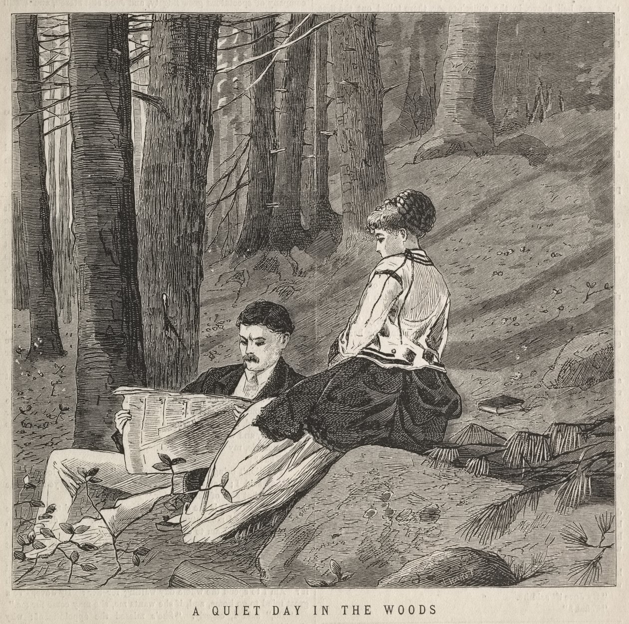 Um dia tranquilo no bosque de Winslow Homer