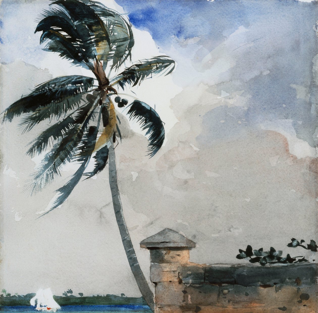 Uma brisa tropical, Nassau, 1889-90 de Winslow Homer