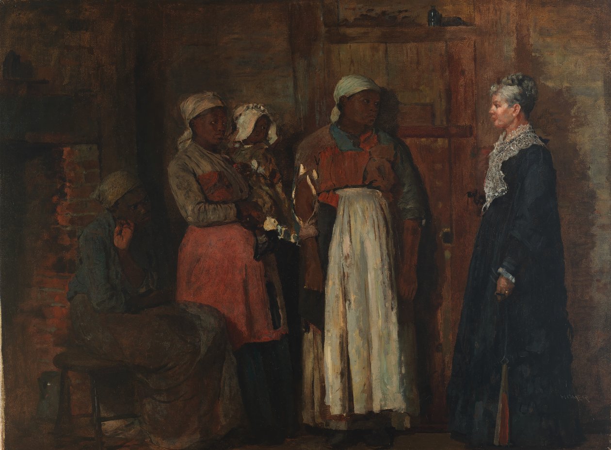 Uma visita da velha senhora de Winslow Homer